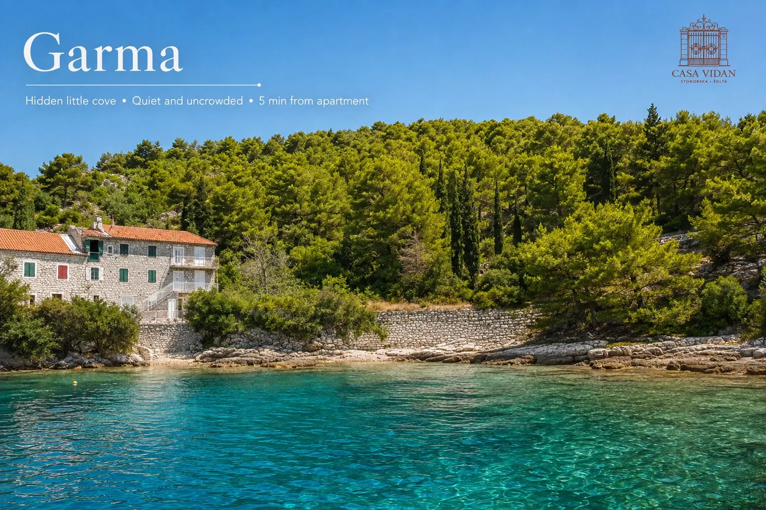 Plaža Garma u Stomorskoj – skrivena mala uvala