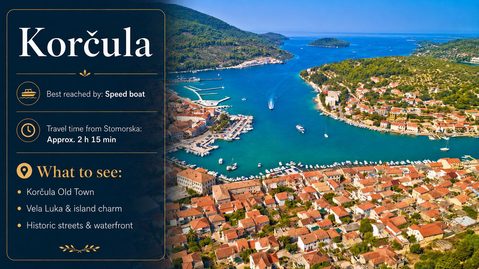 Vela Luka sull'isola di Korčula